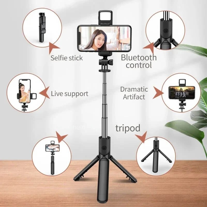 4 IN ONE REMOTE WIRELESS TRIPOD