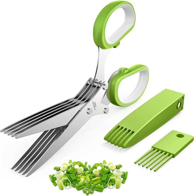 Herb Scissors, Kitchen Herb Shears Cutter with 5 Blades - Image 7