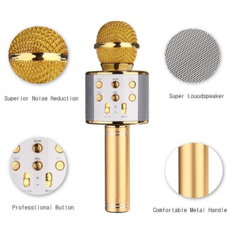 Bluetooth Handheld Portable Mic Speaker KTV Microphone - Image 4